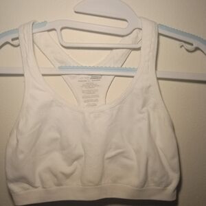 Women's White Sports Bra
